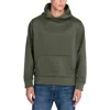 Construct Solid Hoodie In Green