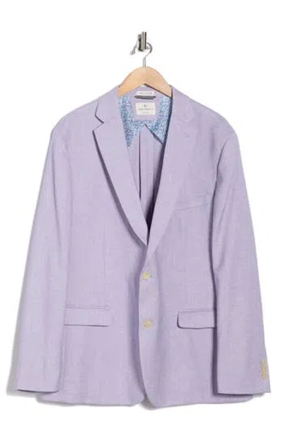 Construct Solid Lino Sport Coat In Purple