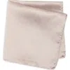 Construct Solid Satin Pocket Square In Pink