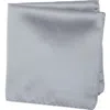 Construct Solid Satin Pocket Square In Gray
