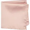 Construct Solid Satin Pocket Square In Pink