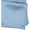 Construct Solid Satin Pocket Square In Blue