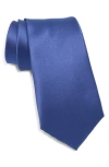 Construct Solid Satin Tie In Pink