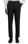 Construct Stretch Tuxedo Pants In Black