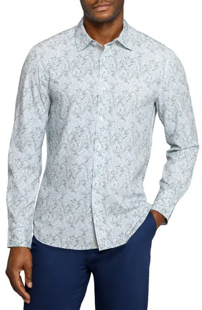 Construct Woods Woven Long Sleeve Basic In Blue