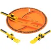 Constructive Eating Utensil And Divided Plate Set For Kids And Toddlers