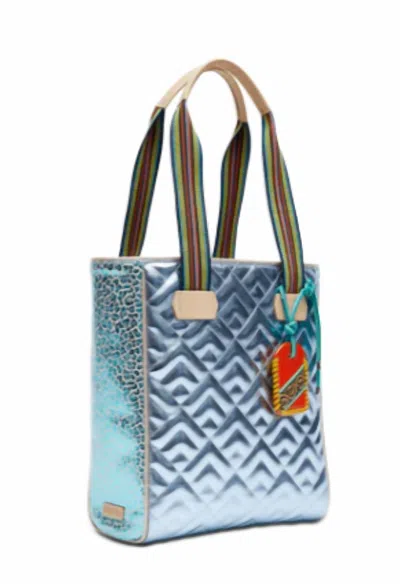 Consuela Chica Tote Kat In Quilted Blue