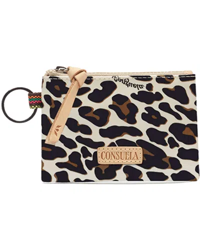 Consuela Mona Pouch Coco Wallet In Animal Print In Multi