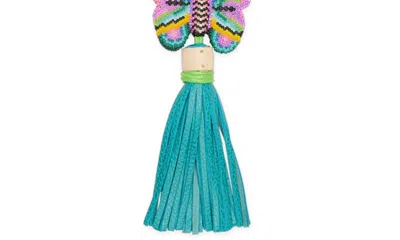 Consuela Women's Aqua Butterfly Charm In Blue In Green