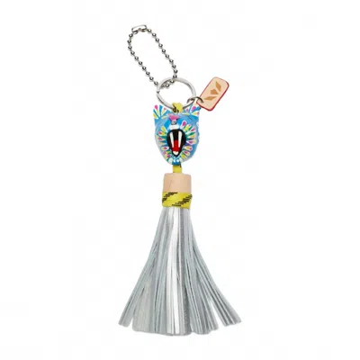 Consuela Women's Charm With Tassel Kat In Multi In Metallic