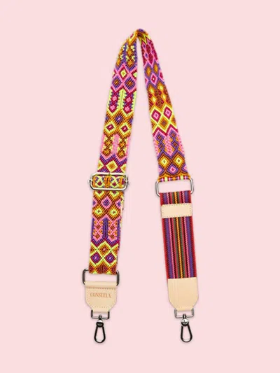 Consuela Women's Crossbody Strap In Bubbles Webbing In Multi