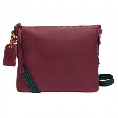 Consuela Women's Downtown Crossbody Bag In Maroon In Red