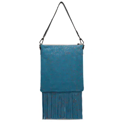 Consuela Women's Explorer Suede Shoulder Bag In Nilo In Blue