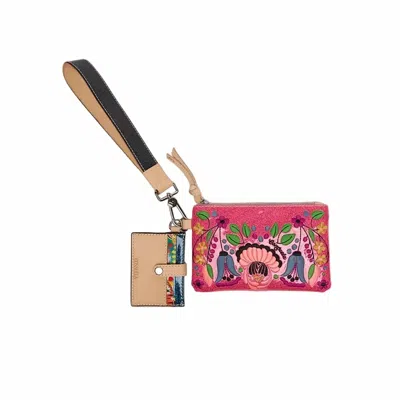 Consuela Women's Ivy Combi Wallet In Hot Pink Glitter In Multi