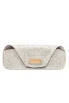 Consuela Women's Sunglasses Case In Snake Print In White