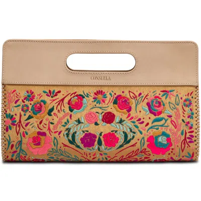 Consuela Women's Super Clutch In Bronzer In Multi