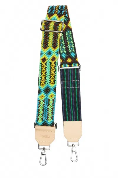 Consuela Women's Woven Crossbody Strap In Kiwi In Multi