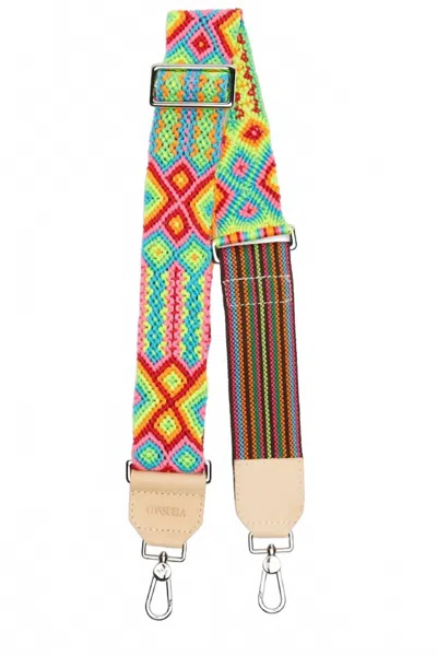 Consuela Women's Woven Crossbody Strap In Mai Tai In Multi