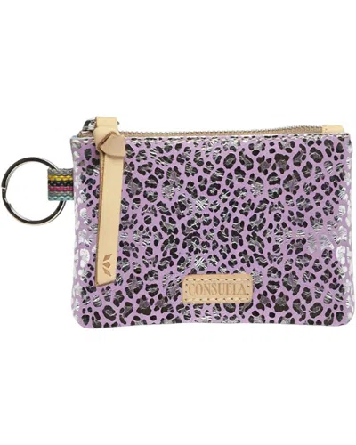 Consuela Women's Zip Pouch In Purple In Pink