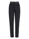 Conte Of Florence Drawstring-waist Trousers In Black
