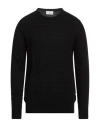 Conte Of Florence Man Sweater Black Size Xxl Polyamide, Viscose, Wool, Cashmere In Black