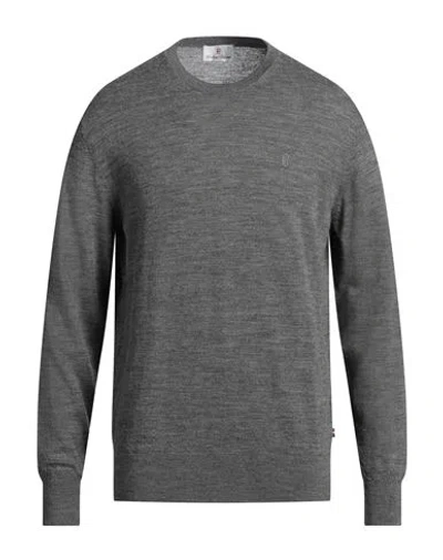 Conte Of Florence Man Sweater Grey Size Xl Merino Wool In Gray
