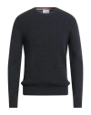 Conte Of Florence Man Sweater Midnight Blue Size Xl Wool, Acrylic In Gray