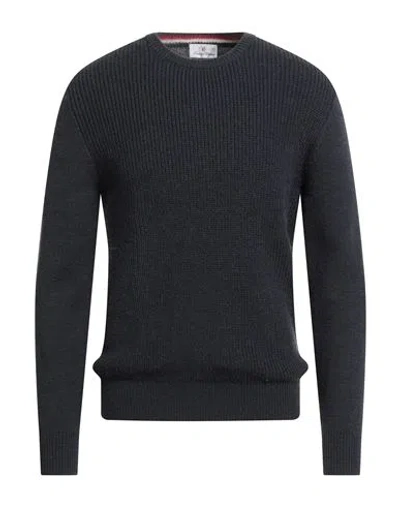 Conte Of Florence Man Sweater Midnight Blue Size Xl Wool, Acrylic In Gray