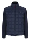 Conte Of Florence Quilted Knitted Jacket In Blue