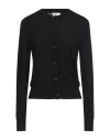Conte Of Florence Woman Cardigan Black Size L Merino Wool