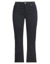 Conte Of Florence Woman Pants Midnight Blue Size 12 Paper, Elastane In Black