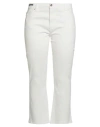 Conte Of Florence Woman Pants White Size 12 Paper, Elastane