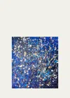Contemporary Art Projects Usa Blue Moon Original Painting In Blue