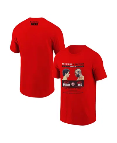 Contenders Clothing Men's And Women's Red Rocky The Pride The Pain T-shirt