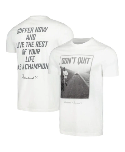 Contenders Clothing Men's  White Muhammad Ali Don't Quit T-shirt