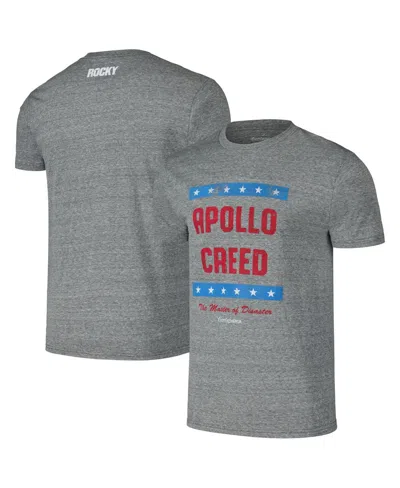 Contenders Clothing Men's Heather Gray Rocky Apollo Creed Master Of Disaster T-shirt