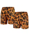 Contenders Clothing Men's Orange Halloween Mask Off Mesh Active Shorts In Orange