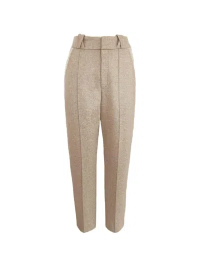 Contessa Mills Aconitum Pleated Trousers In Neutral