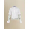 Contessa Mills Aradia Collared Cotton Poplin Shirt In White