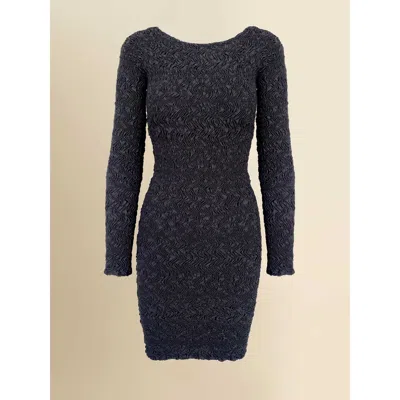 Contessa Mills Blair Cozy Elevated Cotton T-shirt Dress In Black