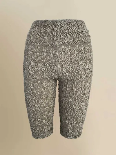 Contessa Mills Blair Cozy Elevated Fitted Long Shorts In Gray