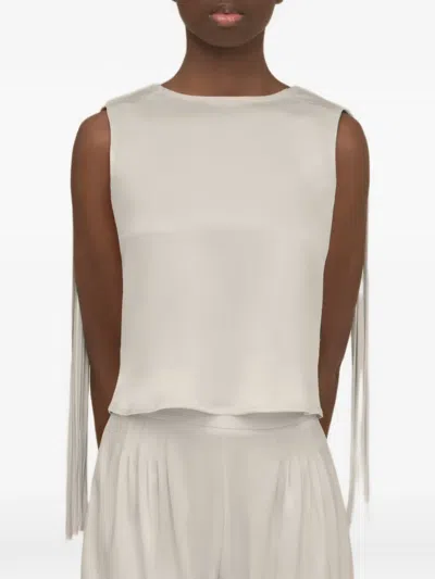 Contessa Mills Mane Top In Neutral
