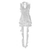 Contessa Mills Holland Adjustable Stretch Cotton Romper In White