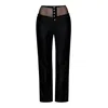 Contessa Mills Women's Linen Laissez Pant In Black In Black