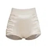 Contessa Mills Seraphim Satin Stretch-fit Knickers In Neutral