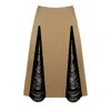 Contessa Mills Women's Neutrals Madeleine Skirt In Tan In Brown
