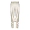 Contessa Mills Mane Shiny Triacetate Loose-fitting Pants In White