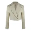 Contessa Mills Women's Neutrals Morgaine Linen Blazer In Beige In Beige