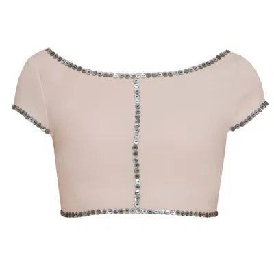 Contessa Mills Women's Pink / Purple / Rose Gold Coraline Top In Pink/purple/rose Gold