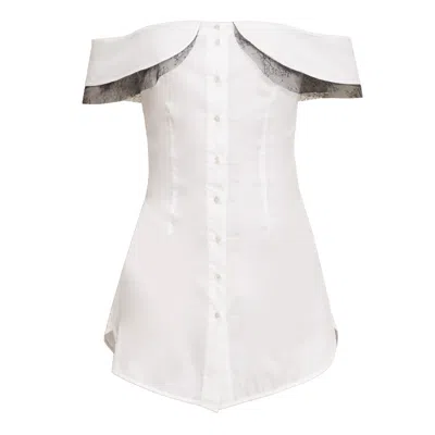 Contessa Mills Women's White Peter Dress